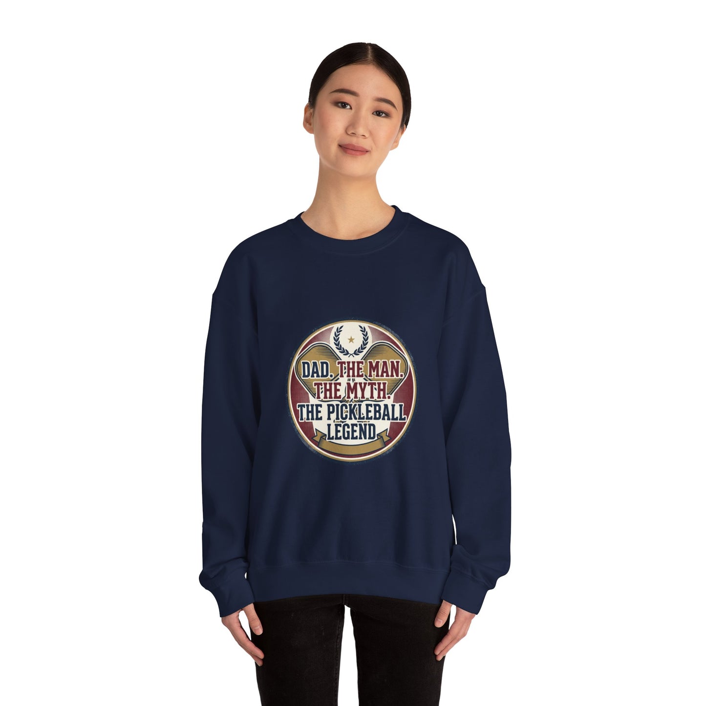Pickleball Legend Dad Crewneck Sweatshirt – Perfect Gift for Pickleball Players