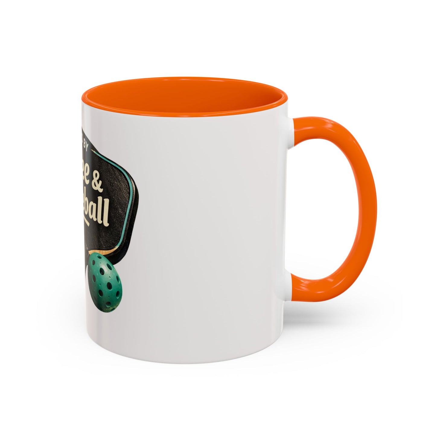 Powered by Coffee & Pickleball Mug | Funny Pickleball Coffee Cup