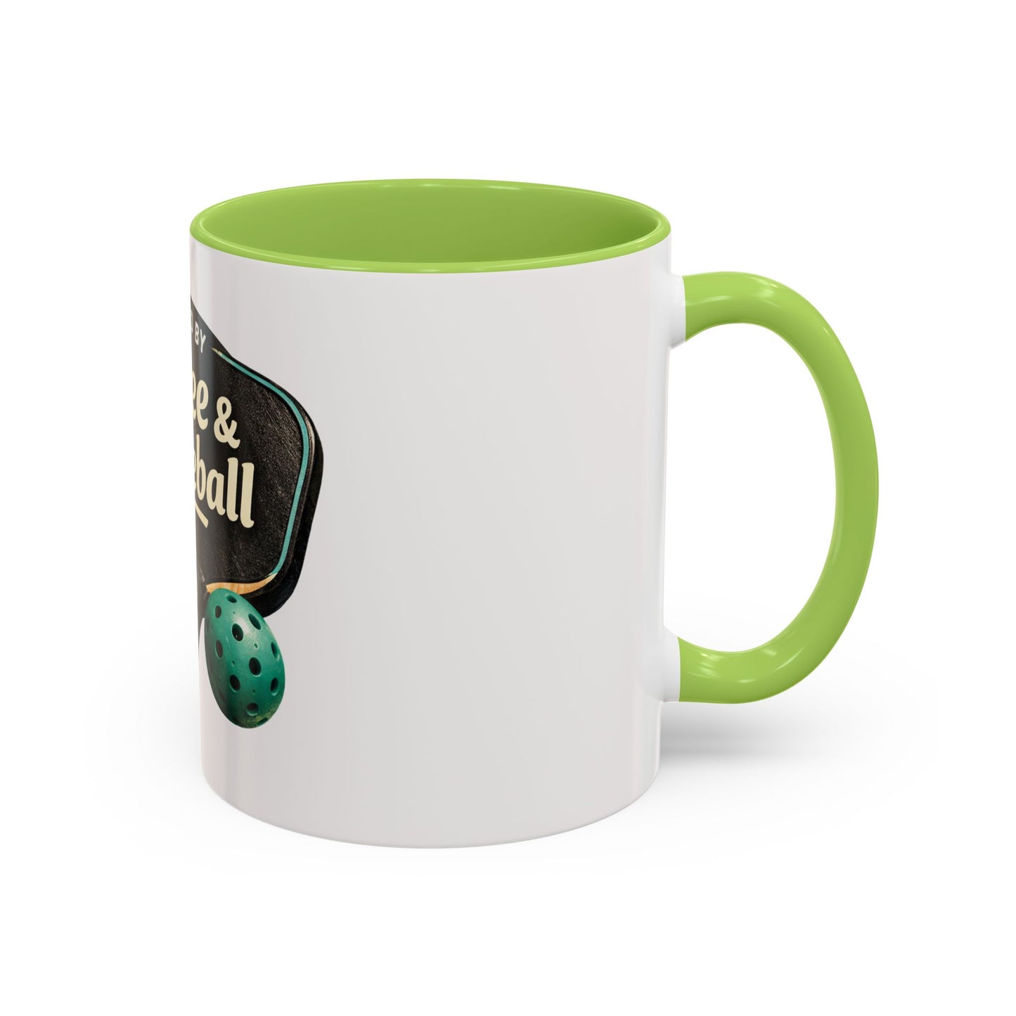 Powered by Coffee & Pickleball Mug | Funny Pickleball Coffee Cup