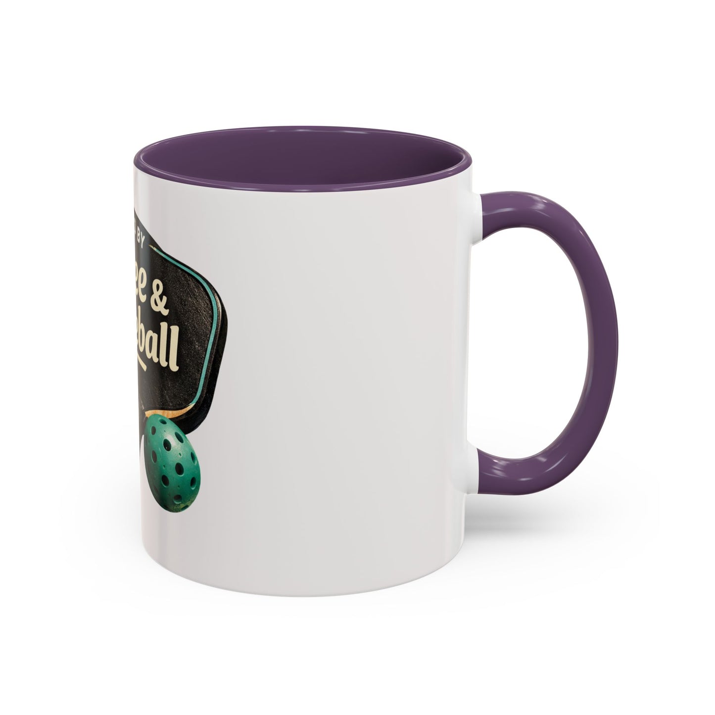 Powered by Coffee & Pickleball Mug | Funny Pickleball Coffee Cup