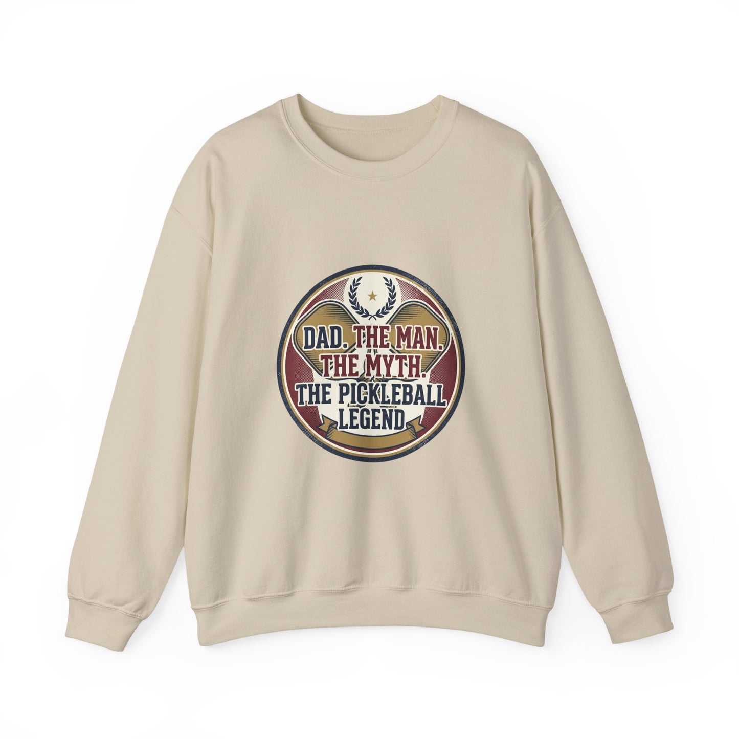 Pickleball Legend Dad Crewneck Sweatshirt – Perfect Gift for Pickleball Players