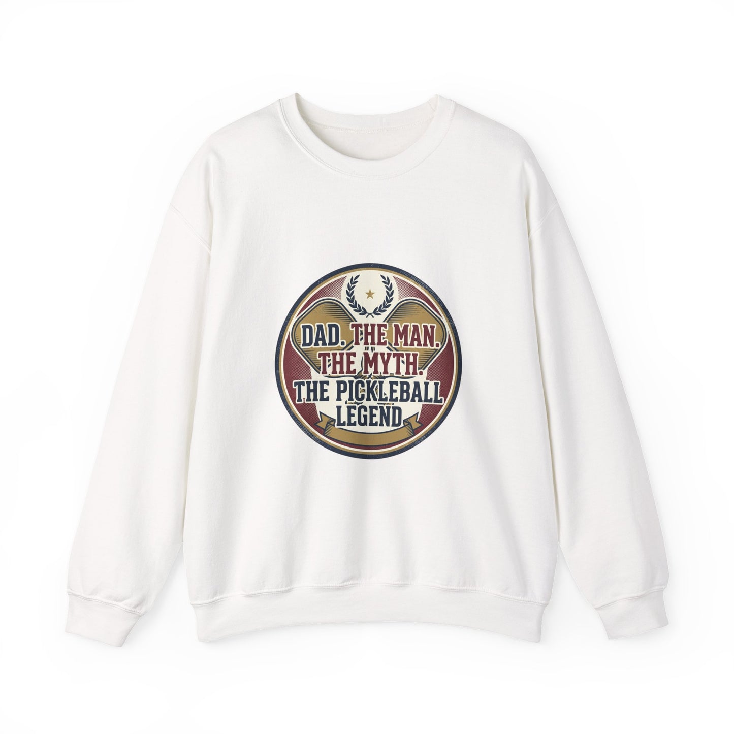 Pickleball Legend Dad Crewneck Sweatshirt – Perfect Gift for Pickleball Players