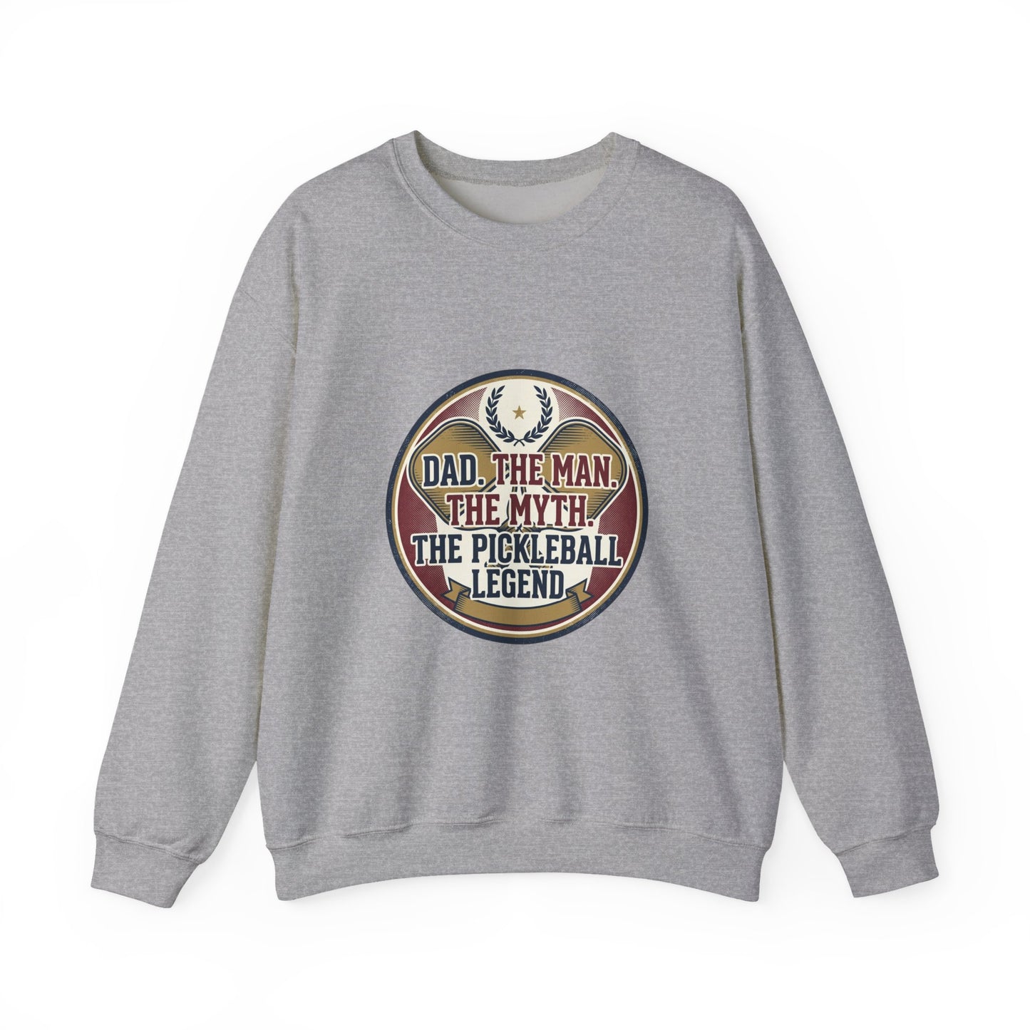 Pickleball Legend Dad Crewneck Sweatshirt – Perfect Gift for Pickleball Players